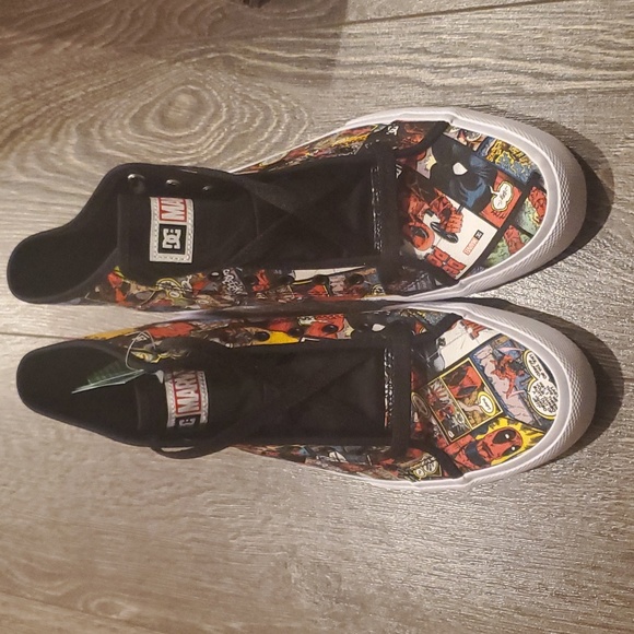 ❤️ MEN'S MARVEL DEADPOOL X DC MANUAL HI SHOES - Size 10 - Picture 5 of 13
